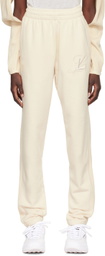 Luar Beige Logo Lounge Pants
