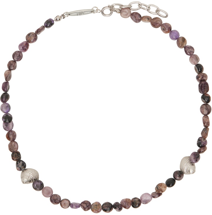 Photo: AFTER PRAY Purple Ocean Gemstone Necklace