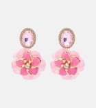 Dolce&Gabbana Embellished floral clip-on earrings
