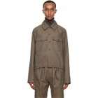Lemaire Brown Military Jacket