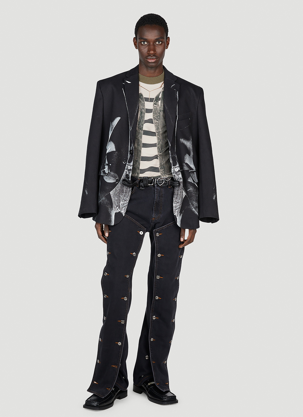 Y/Project x Jean Paul Gaultier Trompe L'Oeil Jacket Top