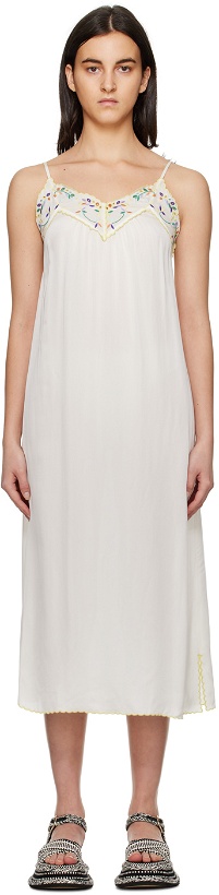 Photo: See by Chloé White Embroidered Midi Dress