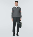 Thom Browne 4-Bar wool polo sweater