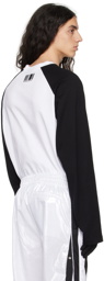 VTMNTS Black & White Barcode Long Sleeve T-Shirt