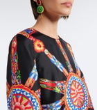 Dolce&Gabbana Carretto silk twill kaftan