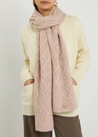 Moncler Metallic-weave Alpaca-blend Scarf - Pink - One Size