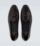 Rubinacci Marfy croc-effect leather loafers