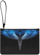 Marcelo Burlon County of Milan Black & Blue Wings Pouch