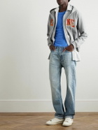 CELINE - Slim-Fit Logo-Embroidered Cotton-Jersey T-Shirt - Blue