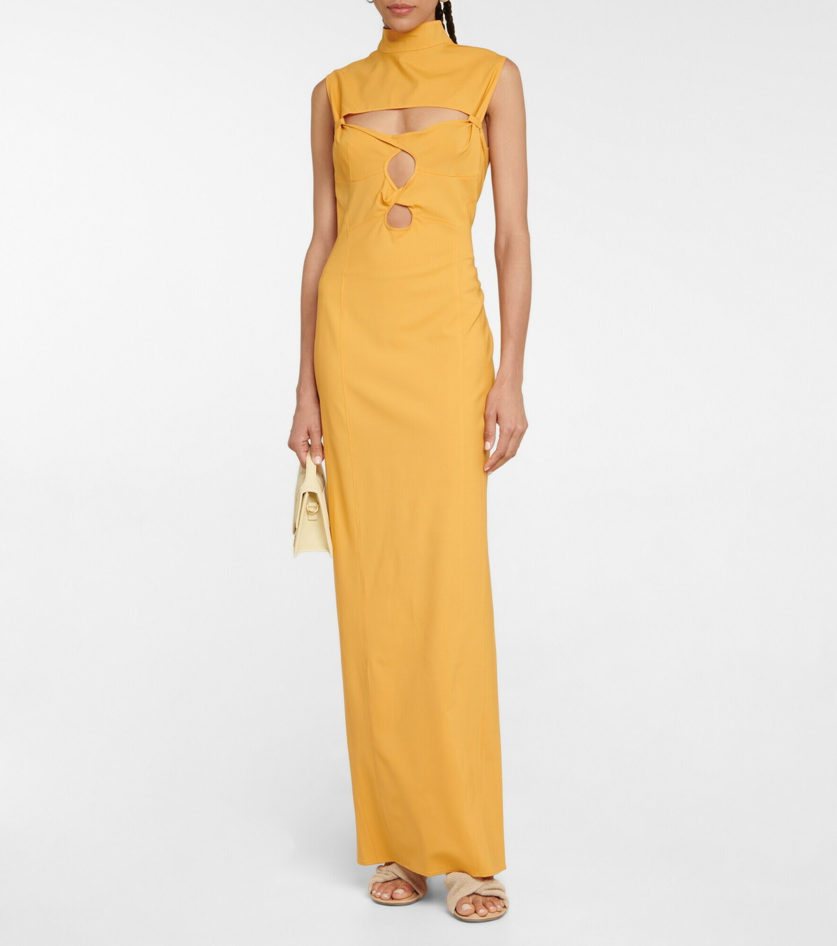 【関税込み】JACQUEMUS ブルー La Robe Palmi ドレス Jacquemus Cut Out LA ROBE PALMI Long Dress women - Glamood