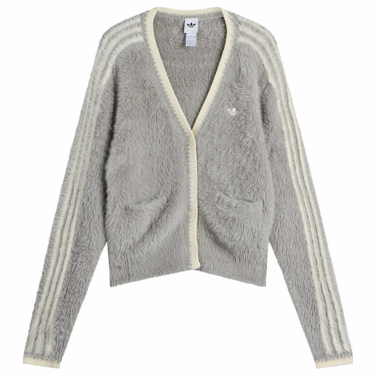 Adidas Women's X CLOT Crafted Cardigan in Solid Grey