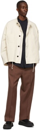 Jil Sander Off-White Cotton Canvas Jacket