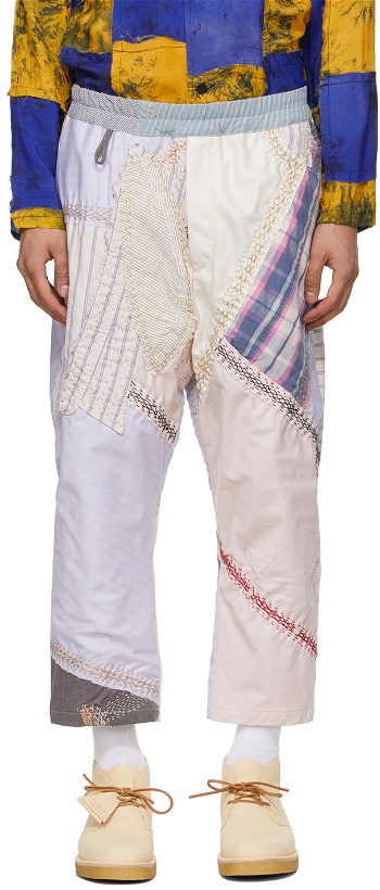 Photo: By Walid Multicolor Patchwork Marek Trousers