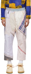 By Walid Multicolor Patchwork Marek Trousers