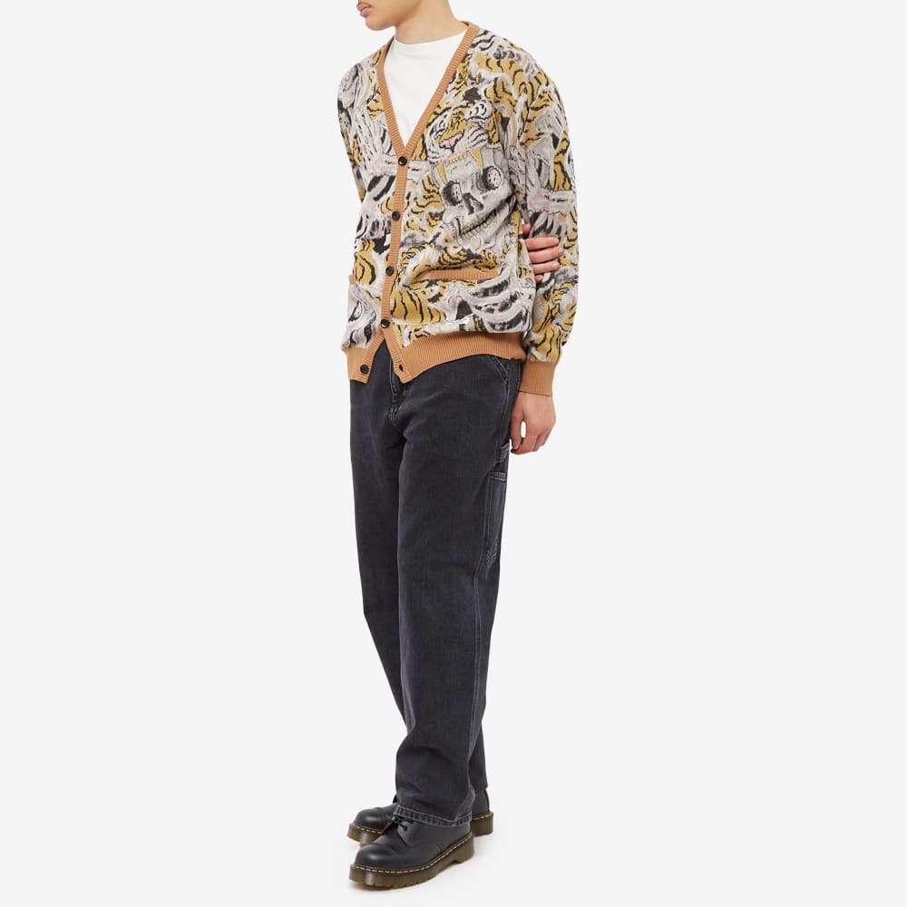 Wacko Maria x Time Lehi Type 2 Jacquard Cardigan in Yellow Wacko Maria