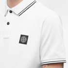 Stone Island Men's Patch Polo Shirt in White