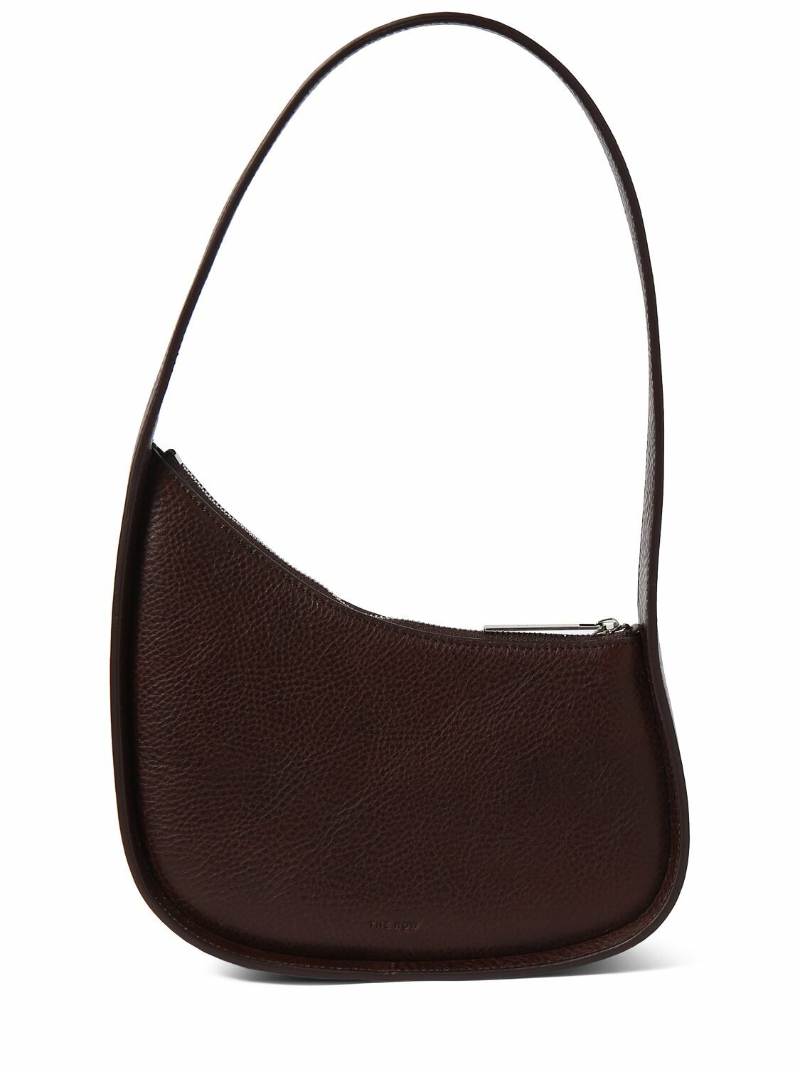 THE ROW Half Moon Grained Leather Shoulder Bag The Row