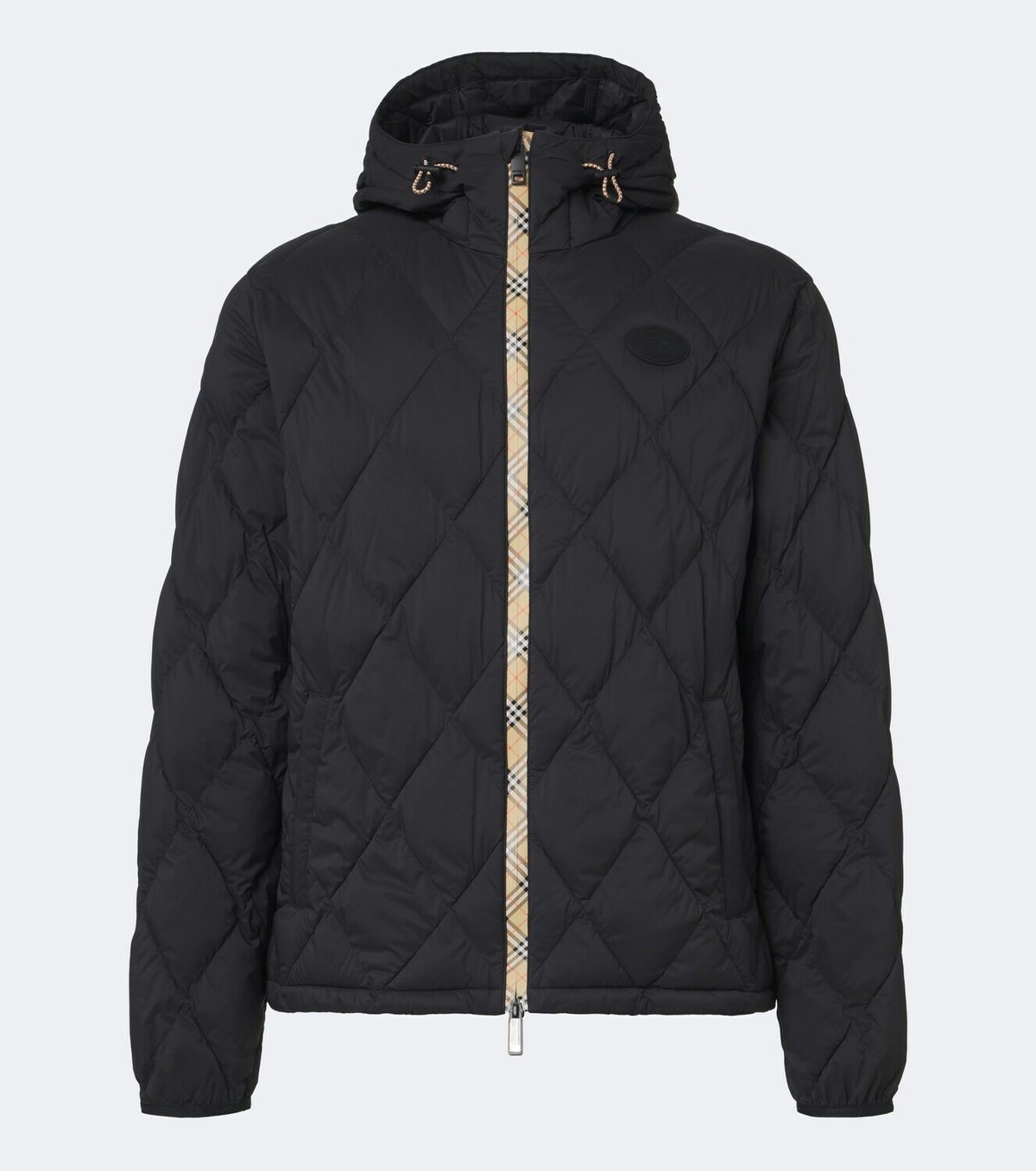 Burberry Burberry Check hooded quilted jacket