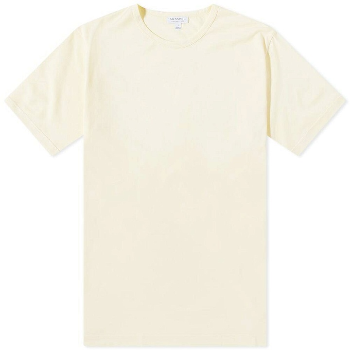 Photo: Sunspel Men's Classic Crew Neck T-Shirt in Lemon