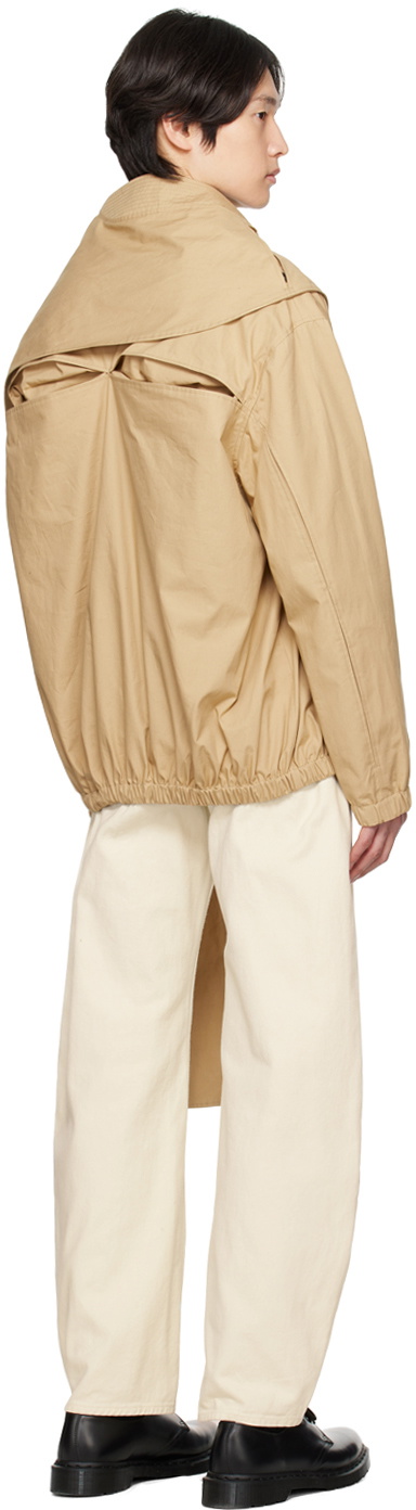 T/SEHNE SSENSE Exclusive Beige Wrap Jacket