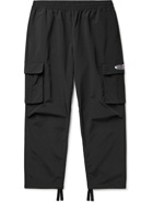 adidas Originals - Area 33 Tapered Logo-Print Nylon Cargo Trousers - Black
