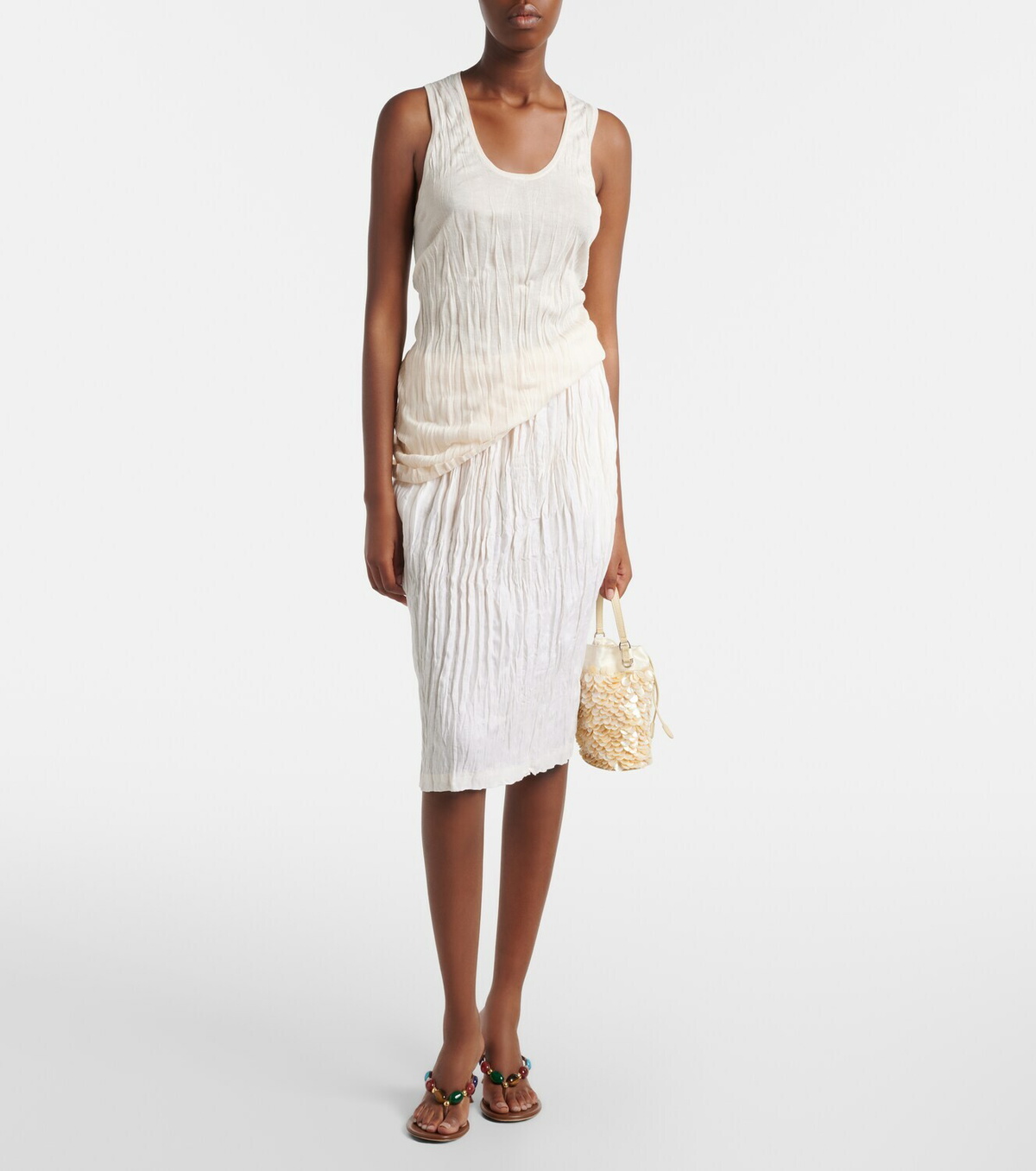 Staud Lila Mini embellished bucket bag
