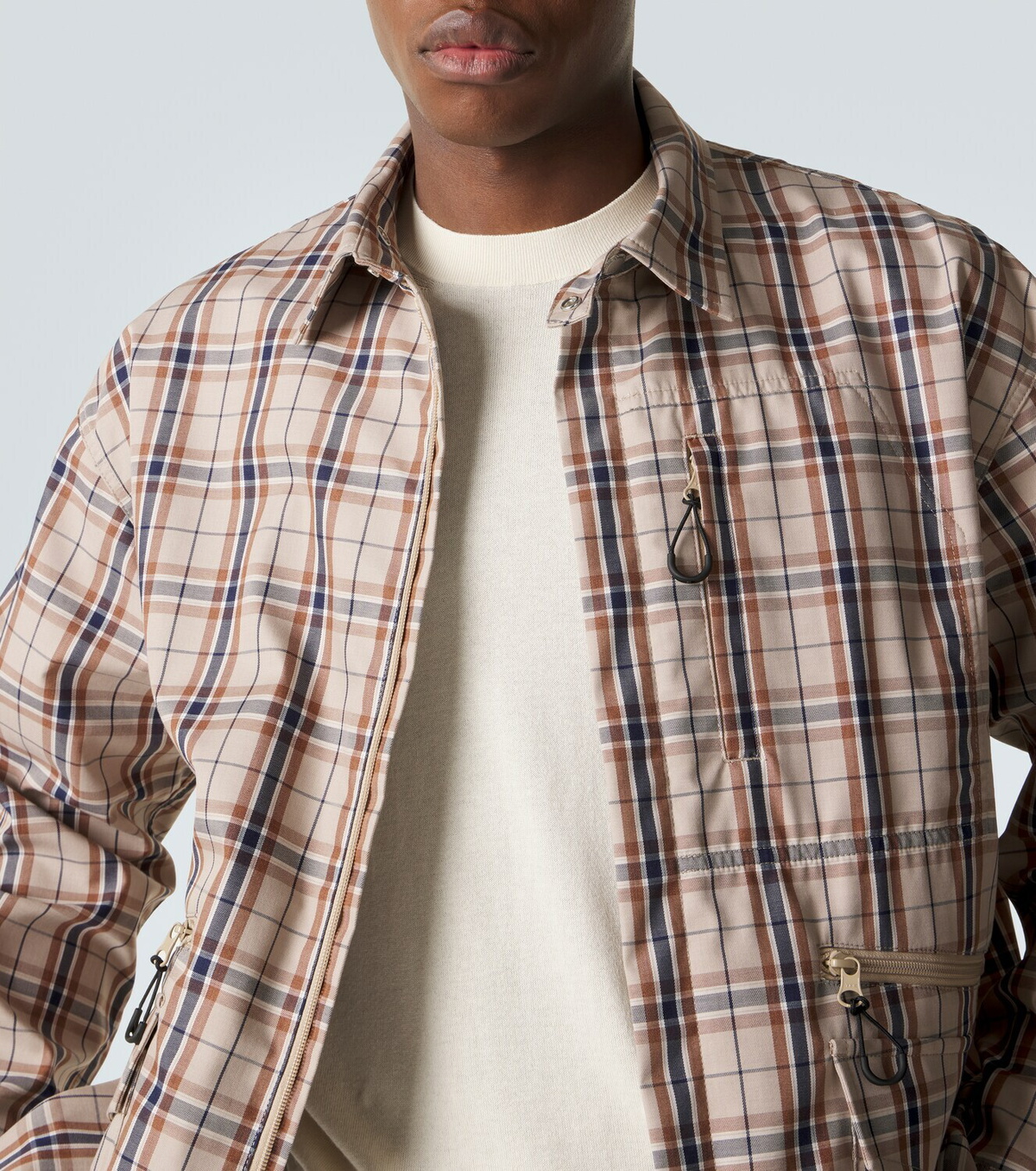Moncler Silk and cotton T-shirt