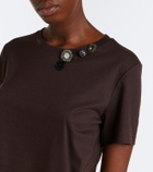 'S Max Mara Embellished cotton-blend jersey T-shirt