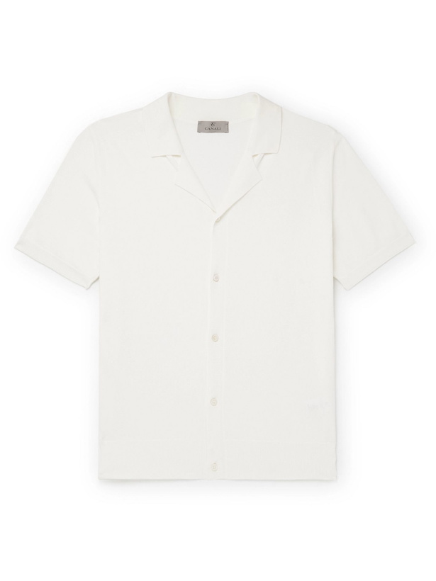 Photo: CANALI - Camp-Collar Cotton Shirt - White