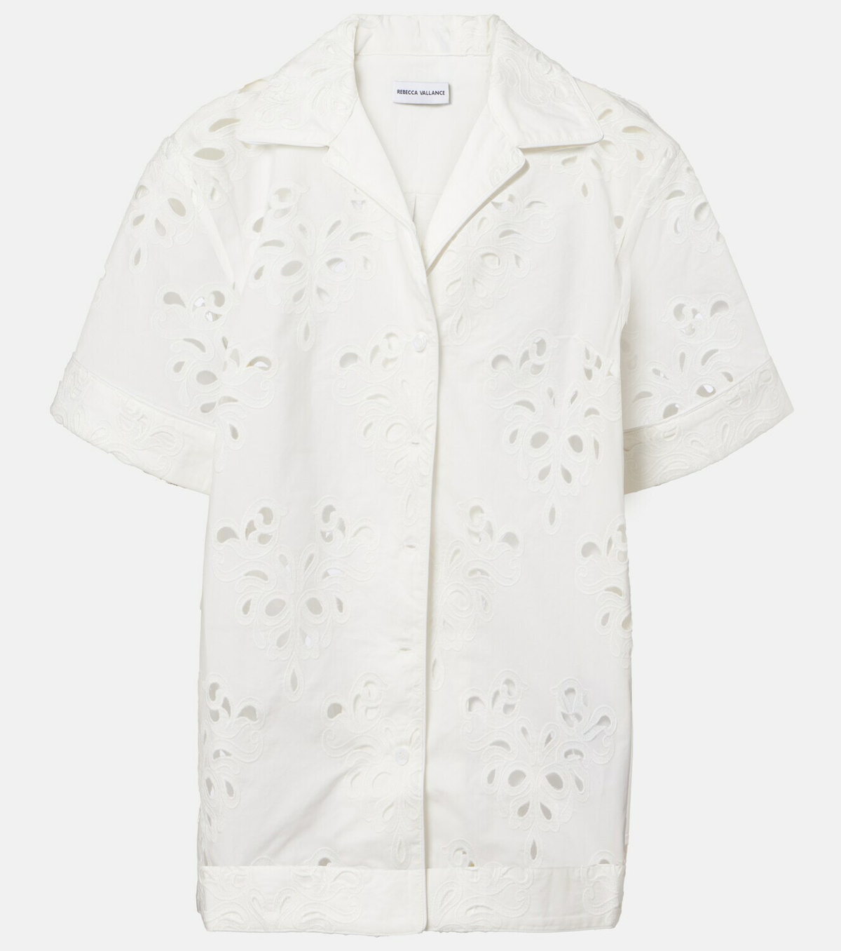 Rebecca Vallance Artesan broderie anglaise cotton-blend shirt