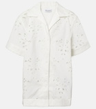 Rebecca Vallance Artesan broderie anglaise cotton-blend shirt