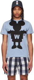 Walter Van Beirendonck Blue Shadow Mouse T-shirt