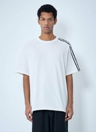 Y-3 Striped Shoulder Cotton T-Shirt