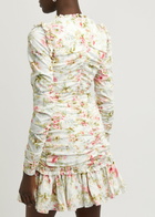 Needle & Thread Enchanted Garden Floral-print Mini Dress White