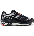 Salomon - XT-4 Advanced Rubber-Trimmed Coated Mesh Running Sneakers - Black