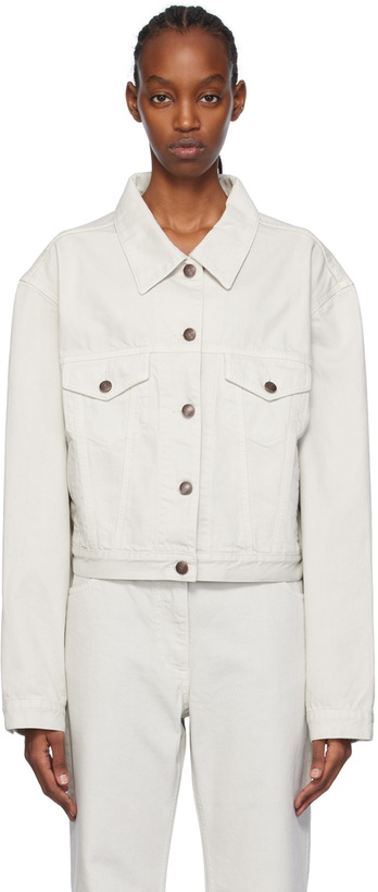 Photo: Magda Butrym Gray Classic Denim Jacket