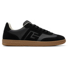 BALMAIN Black Suede & Smooth Leather 'Balmain Swan' Sneakers