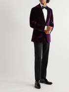 Richard James - Cotton-Velvet Tuxedo Jacket - Purple