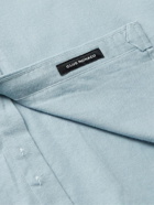 Club Monaco - Button-Down Collar Cotton-Flannel Shirt - Blue