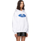 Versace White Ford Edition Sports Hoodie