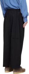 Cordera Black Pinched Seams Trousers