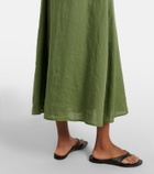 Velvet Reta linen midi dress