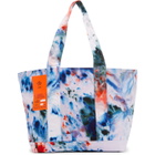 S.R. STUDIO. LA. CA. White and Blue SOTO Hand-Dyed Laundry Tote