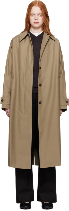 Photo: Studio Nicholson Taupe Holin Technical Cotton Trench Coat