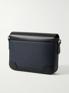 Serapian - Leather and Logo-Embossed Stepan Coated-Canvas Messenger Bag