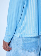 Metalwood Striped Long Sleeve Polo Shirt