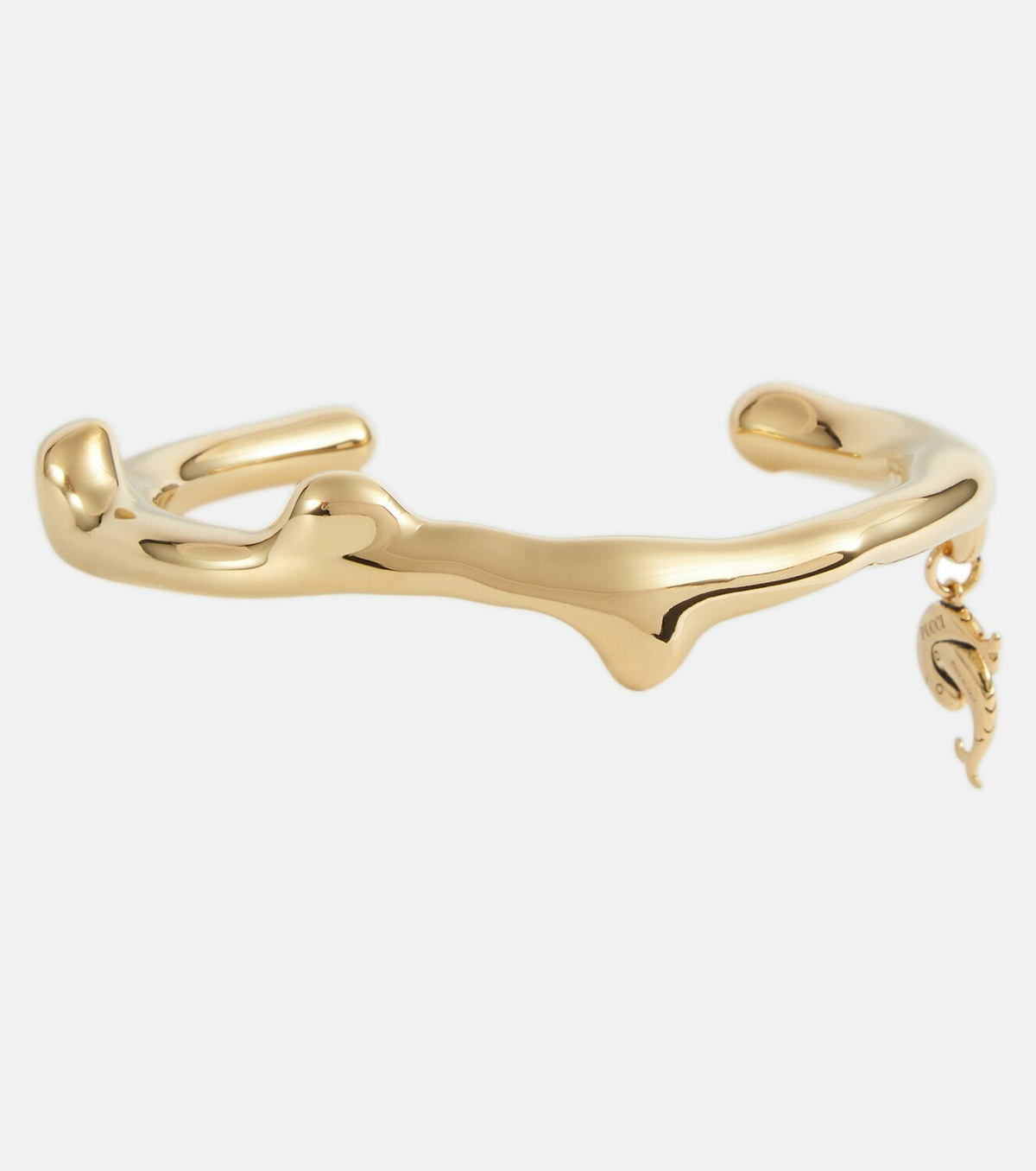 Pucci - Gold-plated pendant cuff bracelet