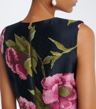 Carolina Herrera Floral jacquard shift dress