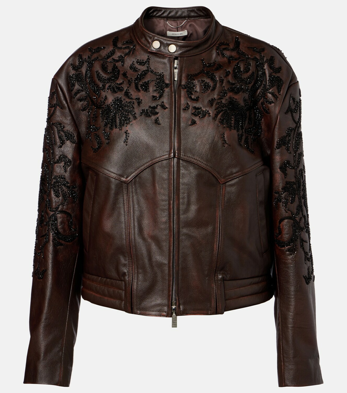 Jacques Wei Beaded leather jacket