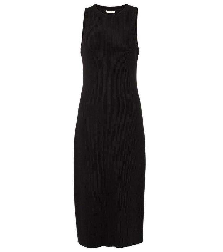 Photo: Vince Ribbed-knit jersey midi dress